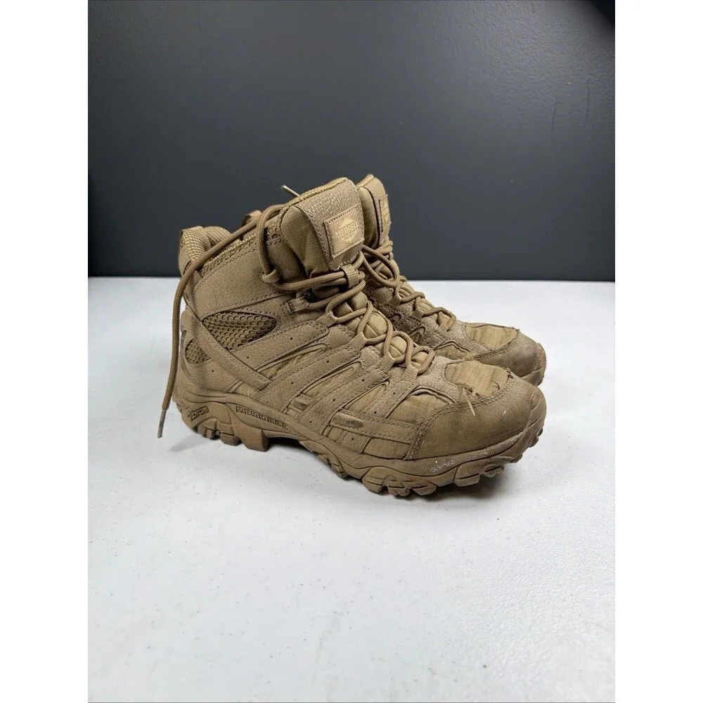 Pre-owned Merrell Men's Moab 2 Mid Tactical Waterproof Boots J15849 U.S Size 8.5